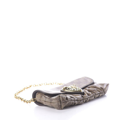 Gucci Crystal Monogram Babouska Clutch Dark Brown 4 of 10