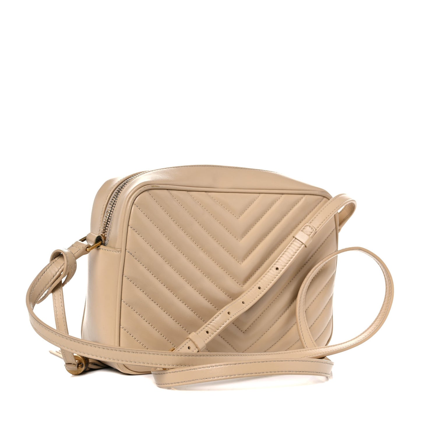 Calfskin Matelasse Monogram Lou Camera Bag Dark Beige