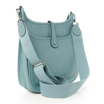 Hermes Taurillon Clemence Evelyne III PM Ciel 3 of 11