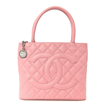 Chanel Caviar Medallion CC Tote Light Pink 1 of 9