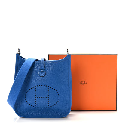 Hermes Taurillon Clemence Evelyne TPM Bleu France 9 of 10
