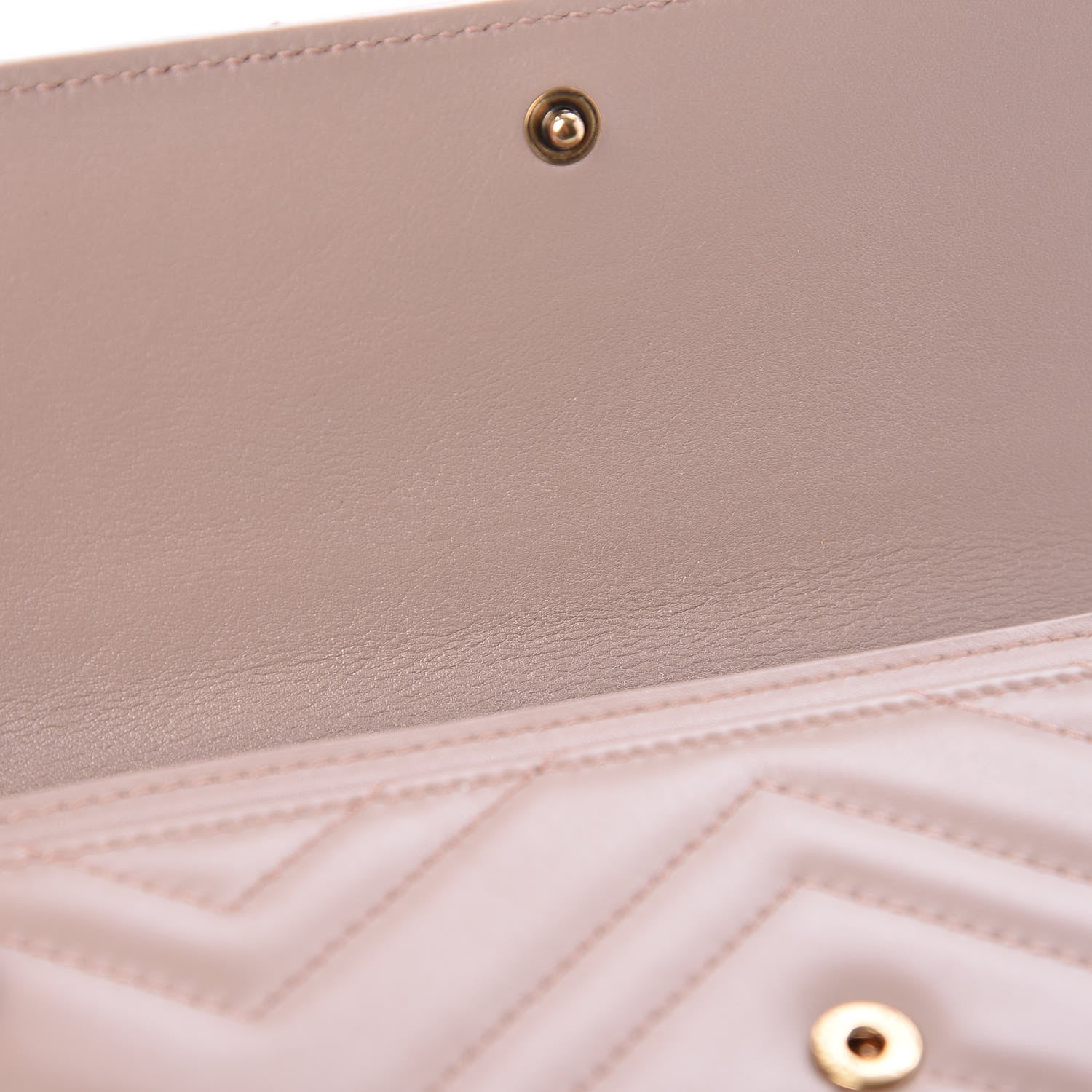 Gucci Calfskin Matelasse GG Marmont Continental Wallet Porcelain Rose 8 of 9