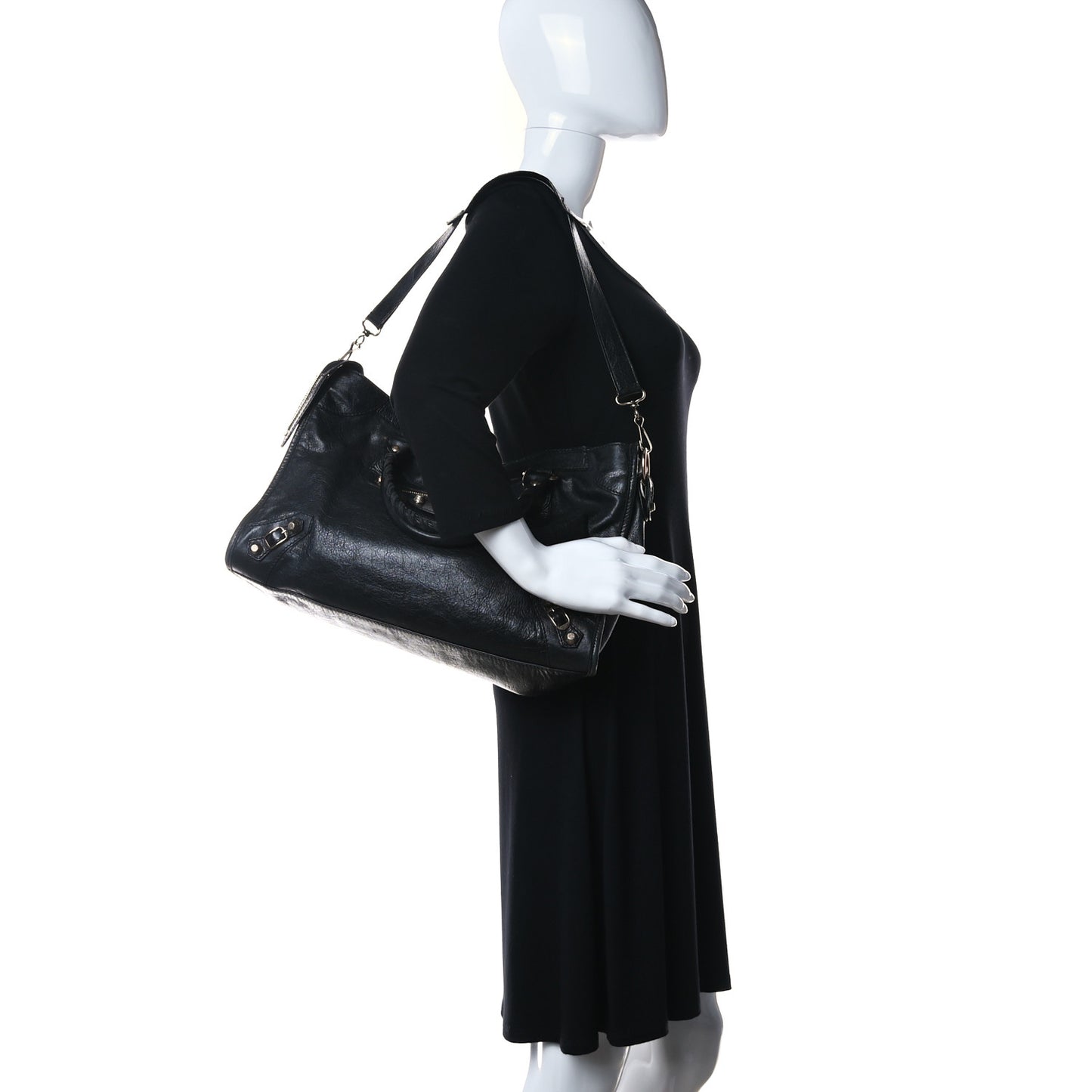 Agneau Giant 12 Rose Gold Hardware City Black