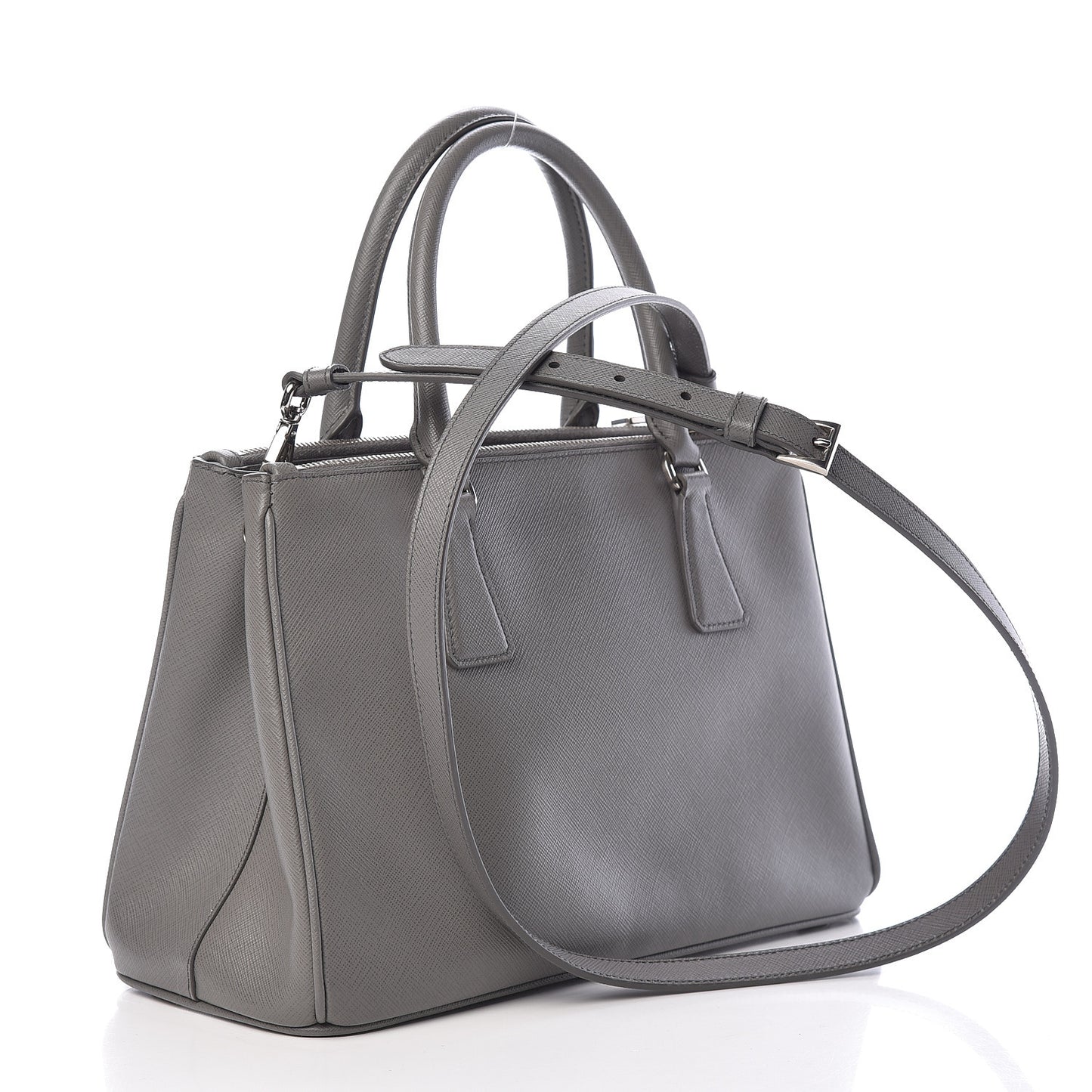 Saffiano Small Galleria Double Zip Tote Marmo
