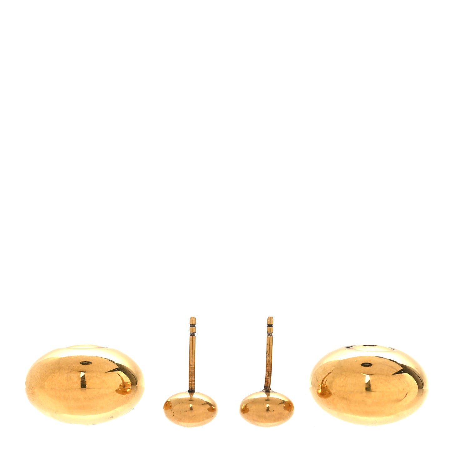 Oval Logo Tribales Earrings Gold