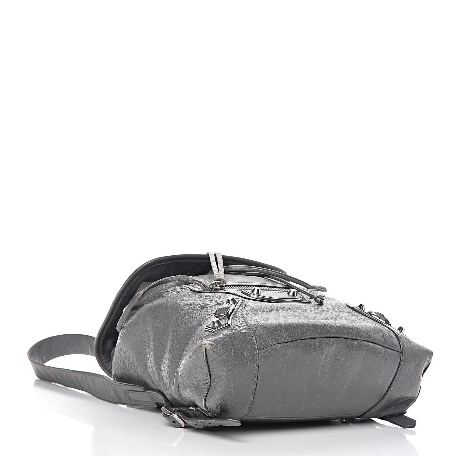 Balenciaga Agneau Silver Metallic Edge Hardware Backpack Gris Cendre 4 of 23