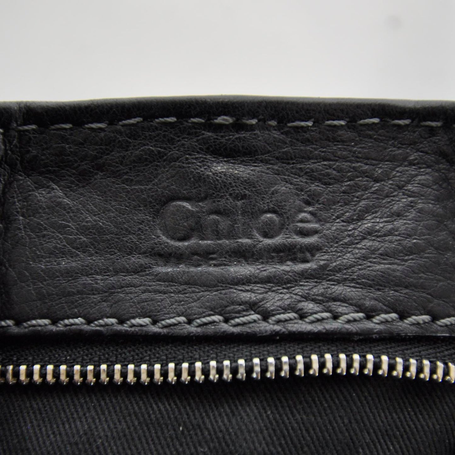 Leather Paddington Tote Black