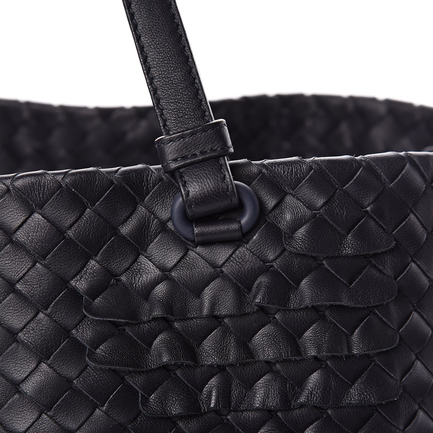 Bottega Veneta Nappa Intrecciato Ruffle Tote Ink 10 of 14