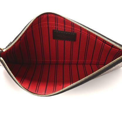 Louis Vuitton Damier Ebene Neverfull MM GM Pochette 4 of 10