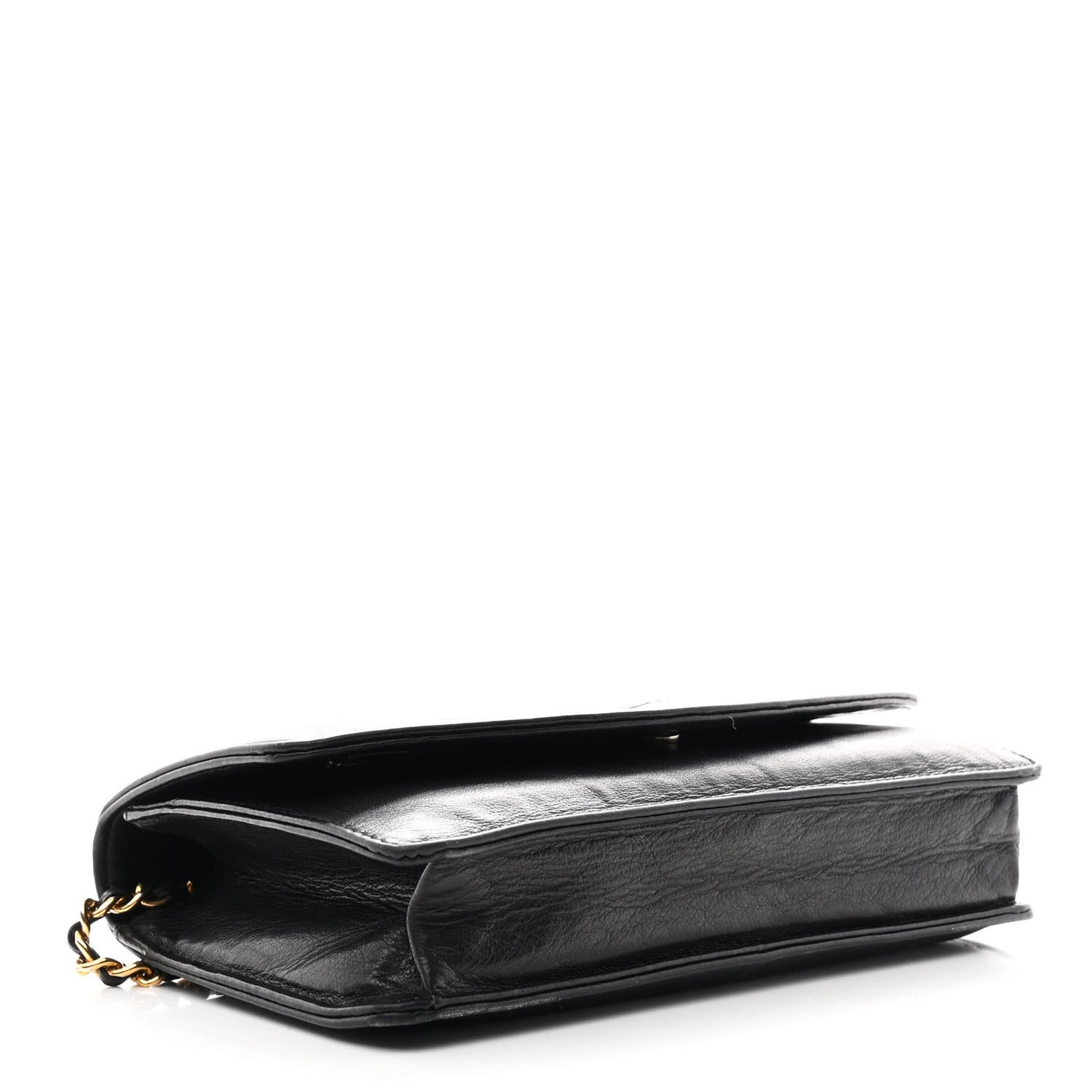 Lambskin Timeless CC Wallet On Chain WOC Black