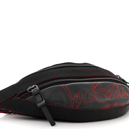 Christian Louboutin Calfskin Paris NYC Belt Bag Black 9 of 11