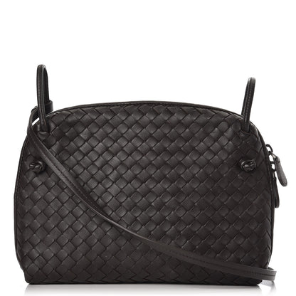 Bottega Veneta Nappa Intrecciato Pillow Crossbody Messenger Espresso 1 of 9