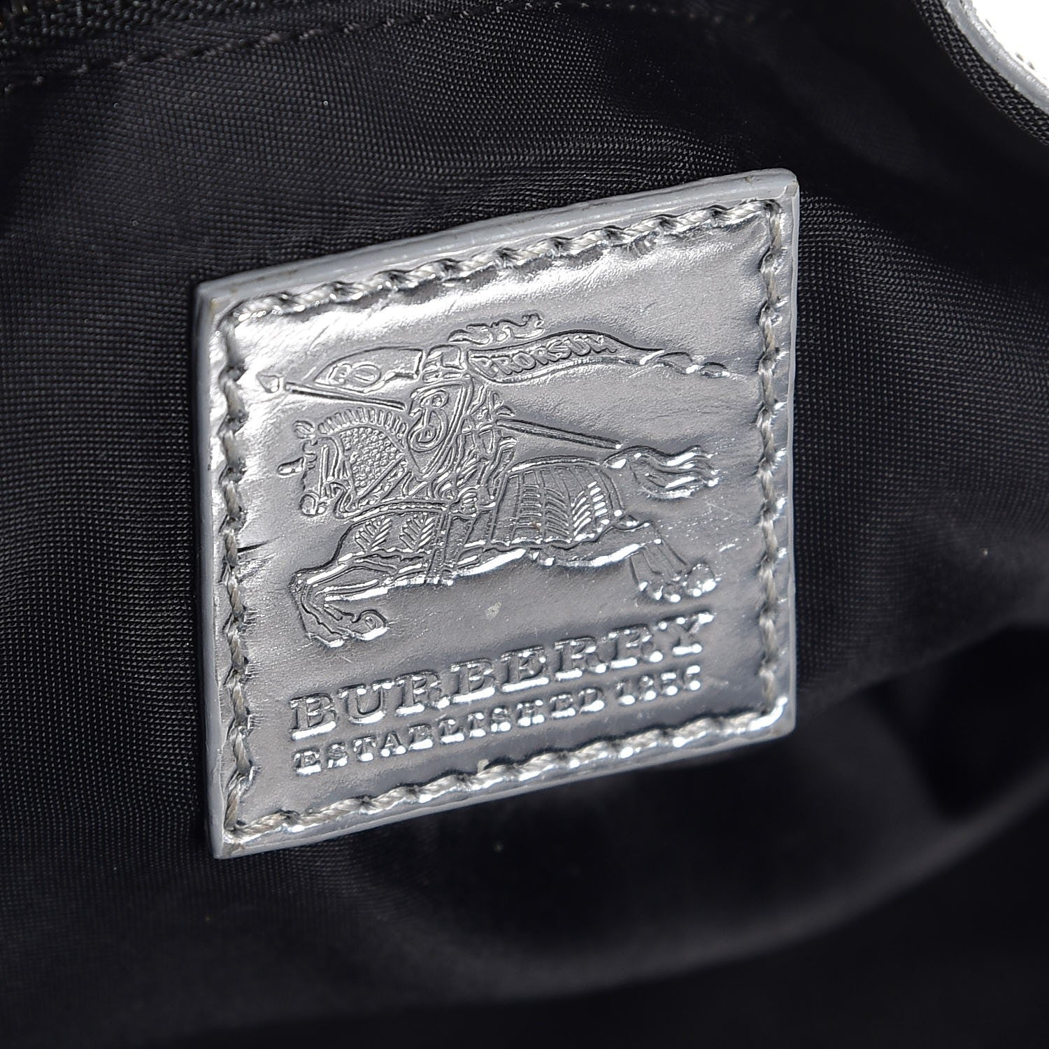 Burberry Nylon Beat Check Lowry Silver 7 of 27