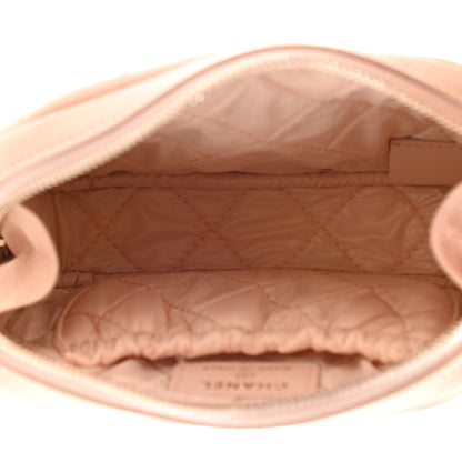 Chanel Caviar Quilted Small Curvy Pouch Cosmetic Case Beige 5 of 7