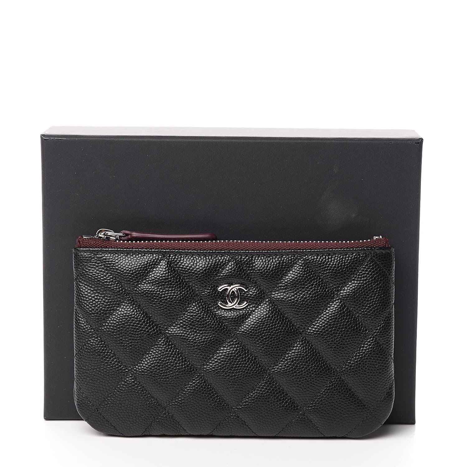 Chanel Caviar Quilted Small Cosmetic Case Black 8 of 8