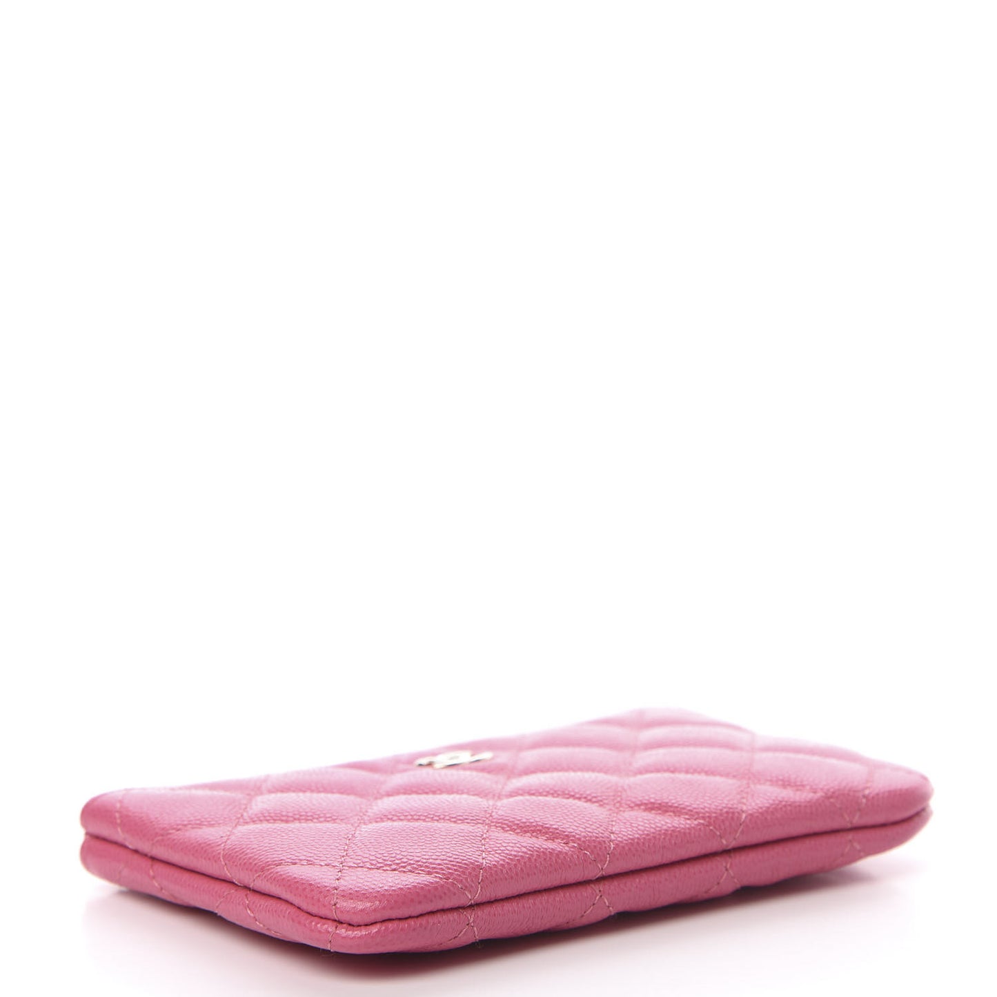 Caviar Quilted Small Cosmetic Case Pink