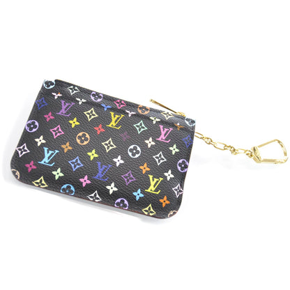 Louis Vuitton Monogram Multicolor Key Pouch Black Violet 7 of 7
