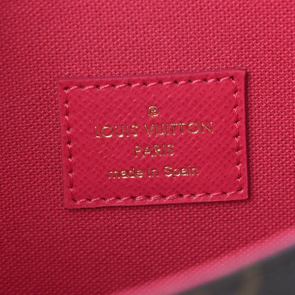 Louis Vuitton Monogram 2021 Christmas Animation Hollywood Pochette Felicie Chain Wallet Fuchsia 7 of 9