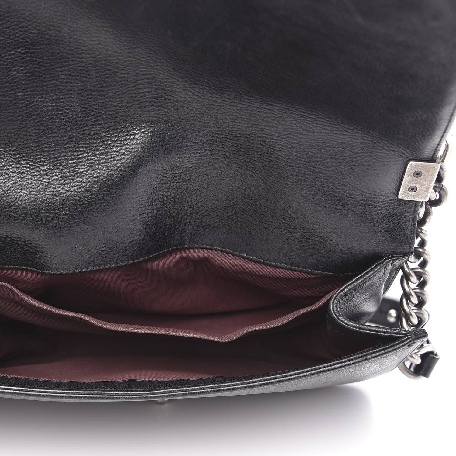Chanel Calfskin Double Stitch Medium Boy Flap Black 5 of 16
