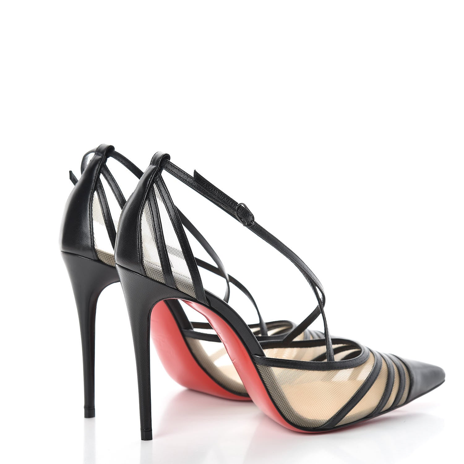Christian Louboutin Kid Rete Theodorella 100 Pump 36.5 Black 4 of 10