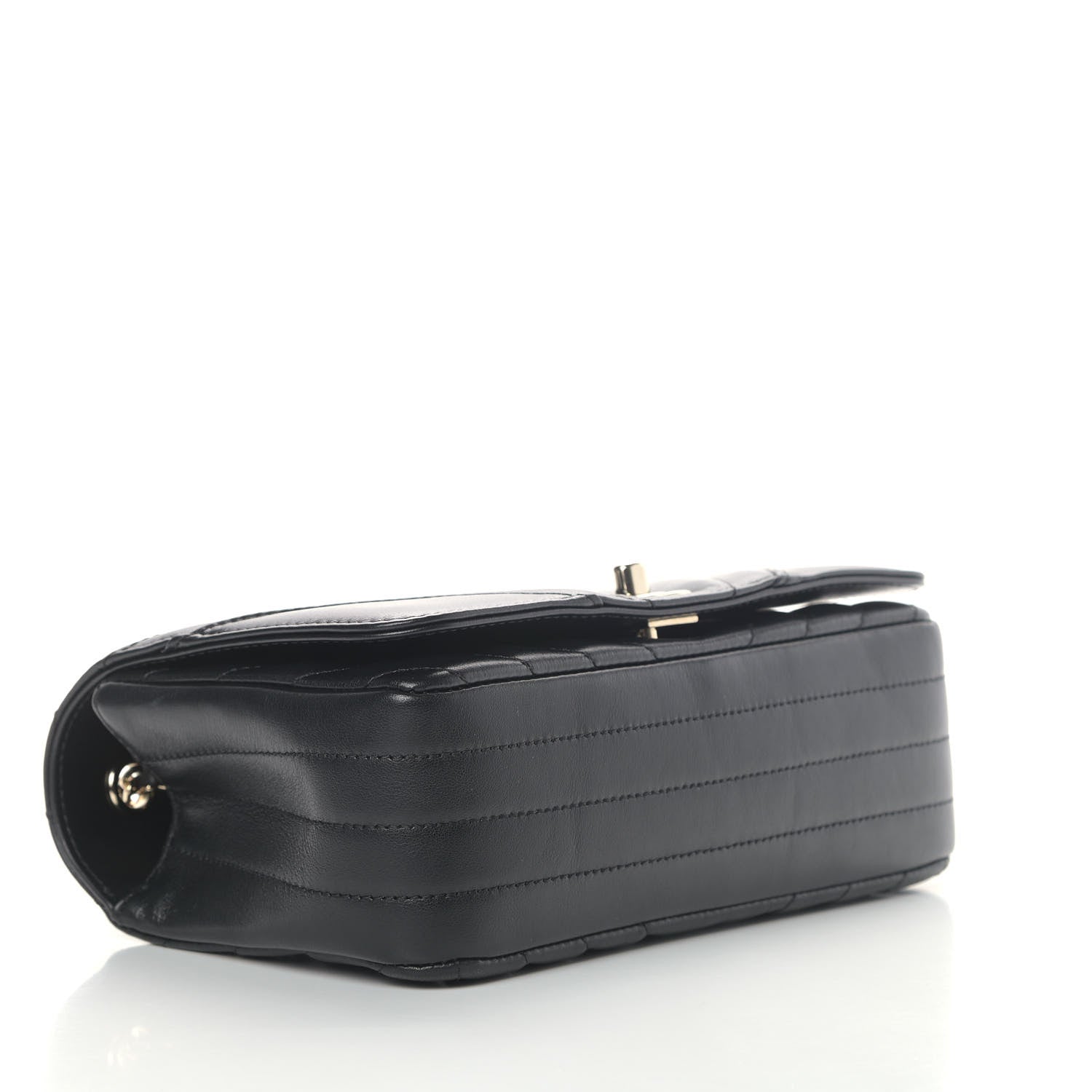 Chanel Calfskin Chevron Quilted Mini Statement Flap Black 3 of 4