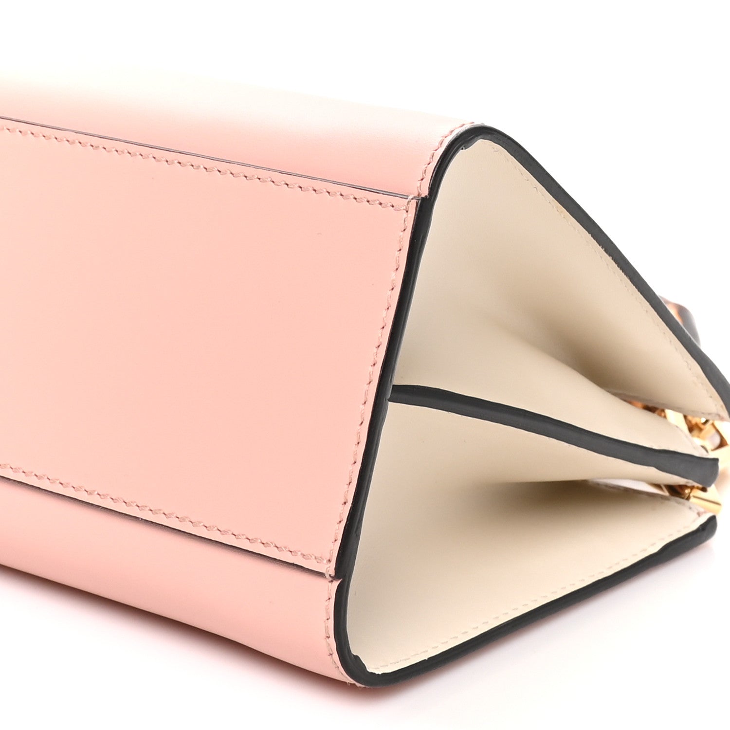 Gucci Nappa Bamboo Web Mini Nymphaea Top Handle Bag Perfect Pink Mystic White 9 of 9
