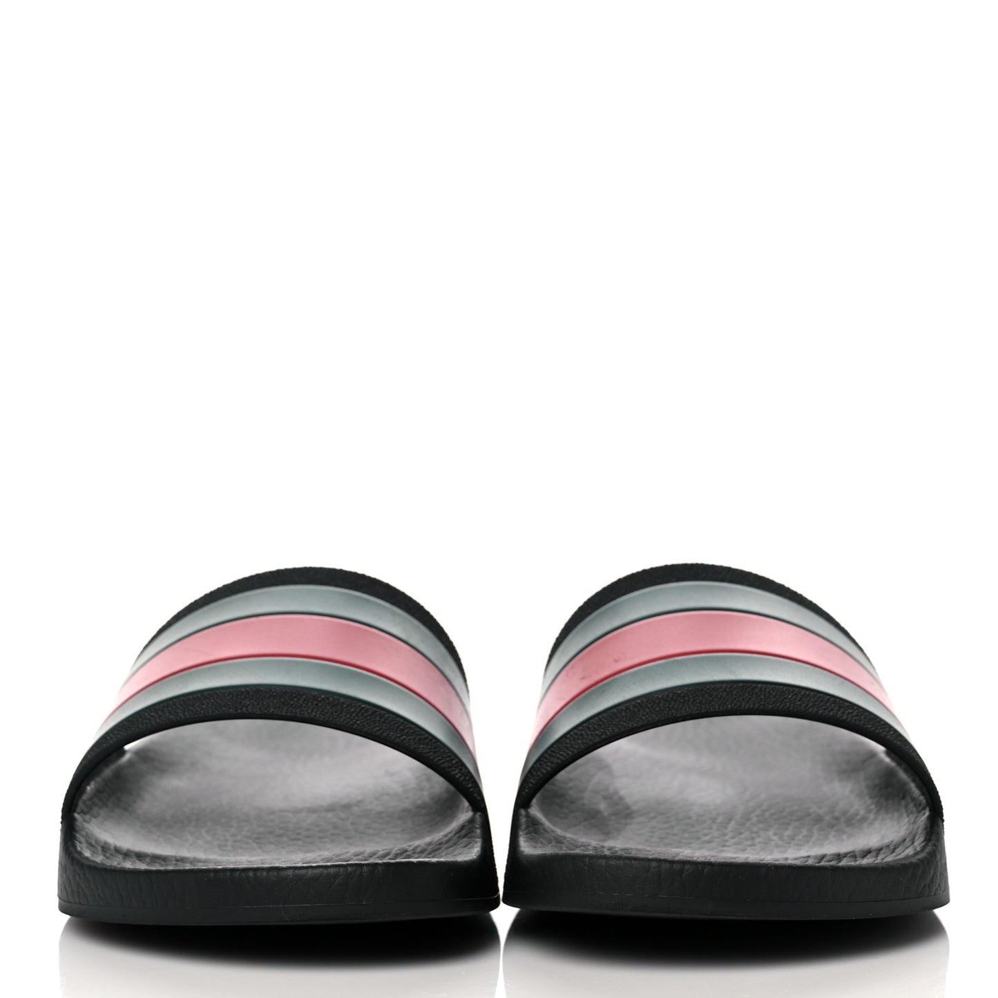 Rubber Web Mens Pool Slide Sandals 6 Black Green Red