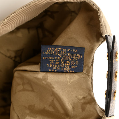 Louis Vuitton Monogram Polyester Silk LV Get Ready Cap M Beige 9 of 10
