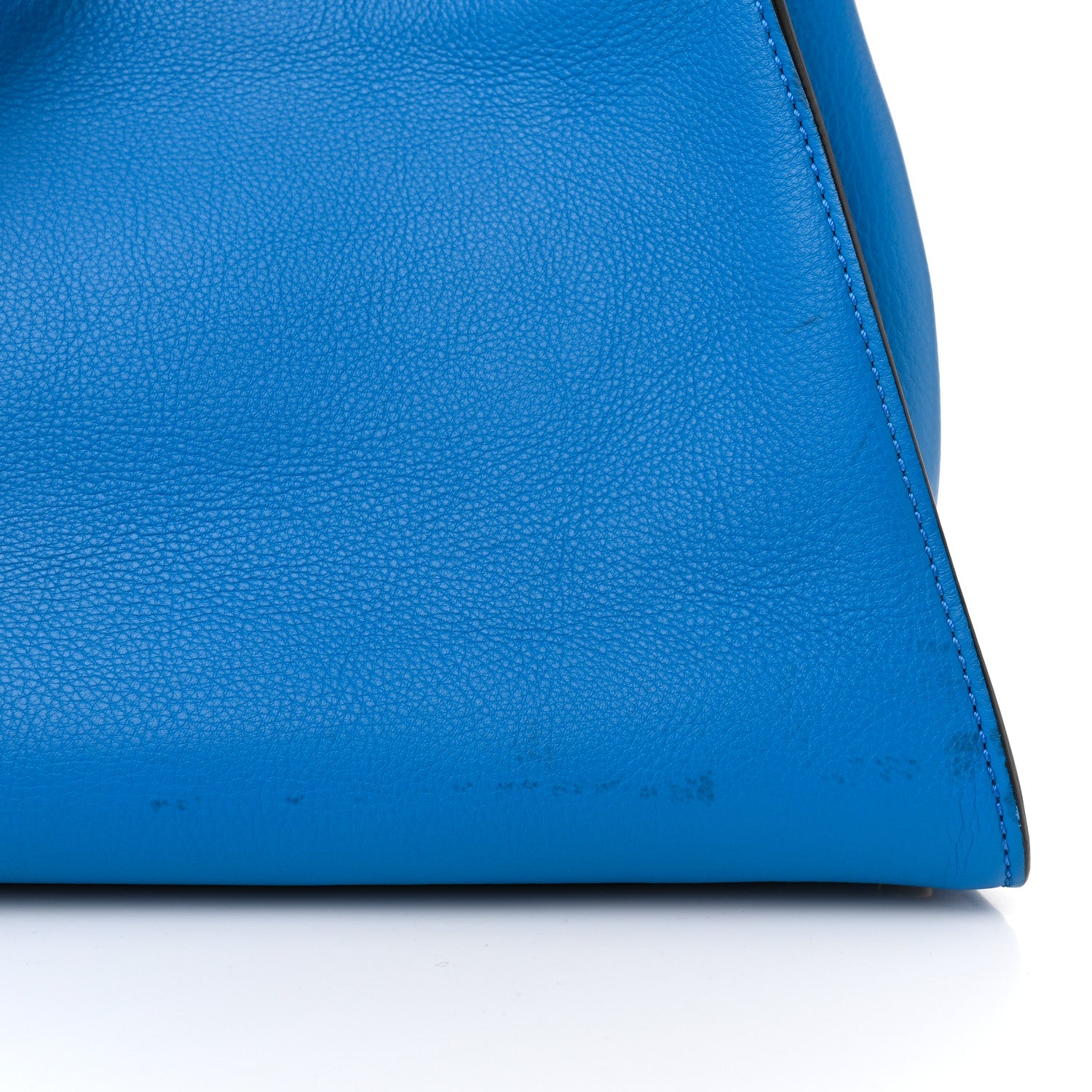 Fendi Vitello Seta Medium Peekaboo Iconic Satchel Blue Royal 12 of 12
