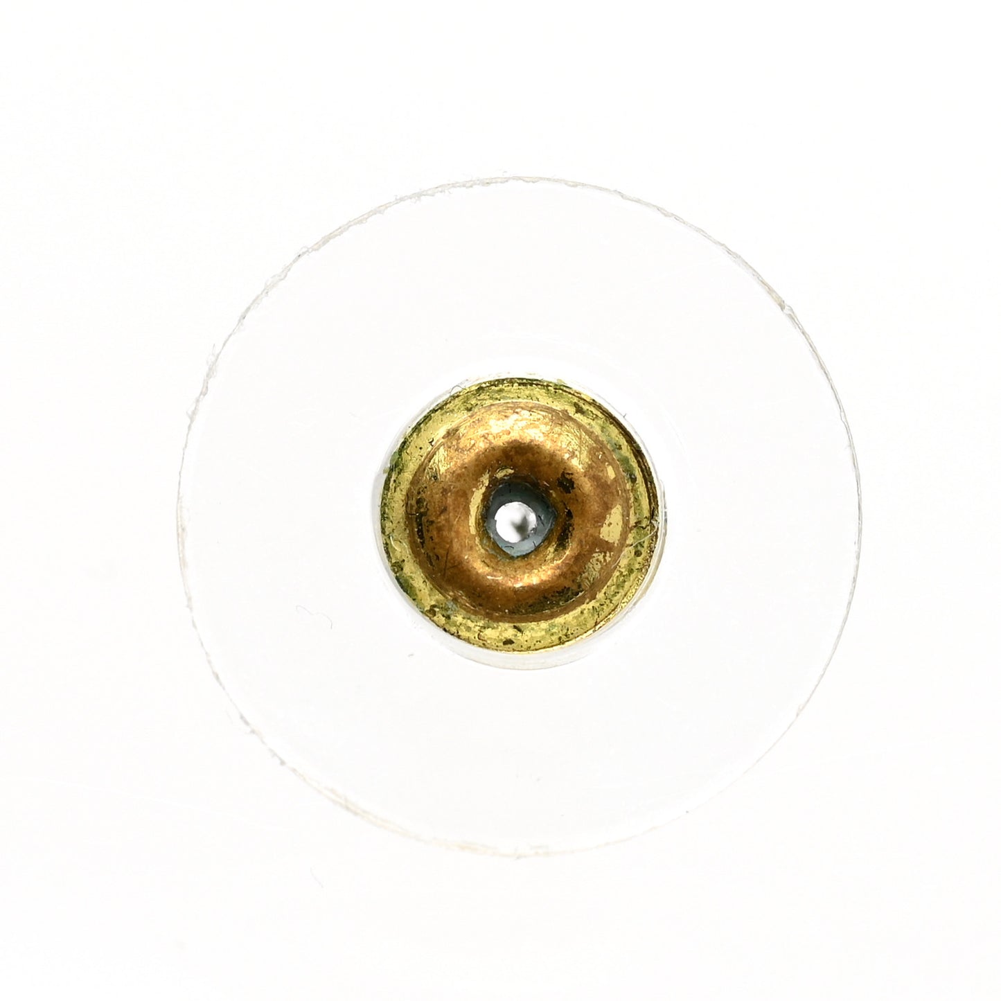 Resin Pearl CC Earrings Gold Black