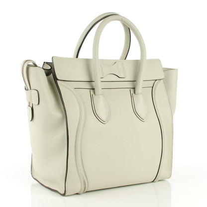 Celine Drummed Calfskin Mini Luggage Lune 3 of 8