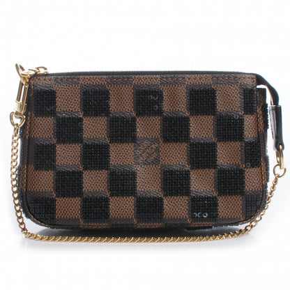Louis Vuitton Damier Paillettes Mini Pochette Accessories Black 1 of 8