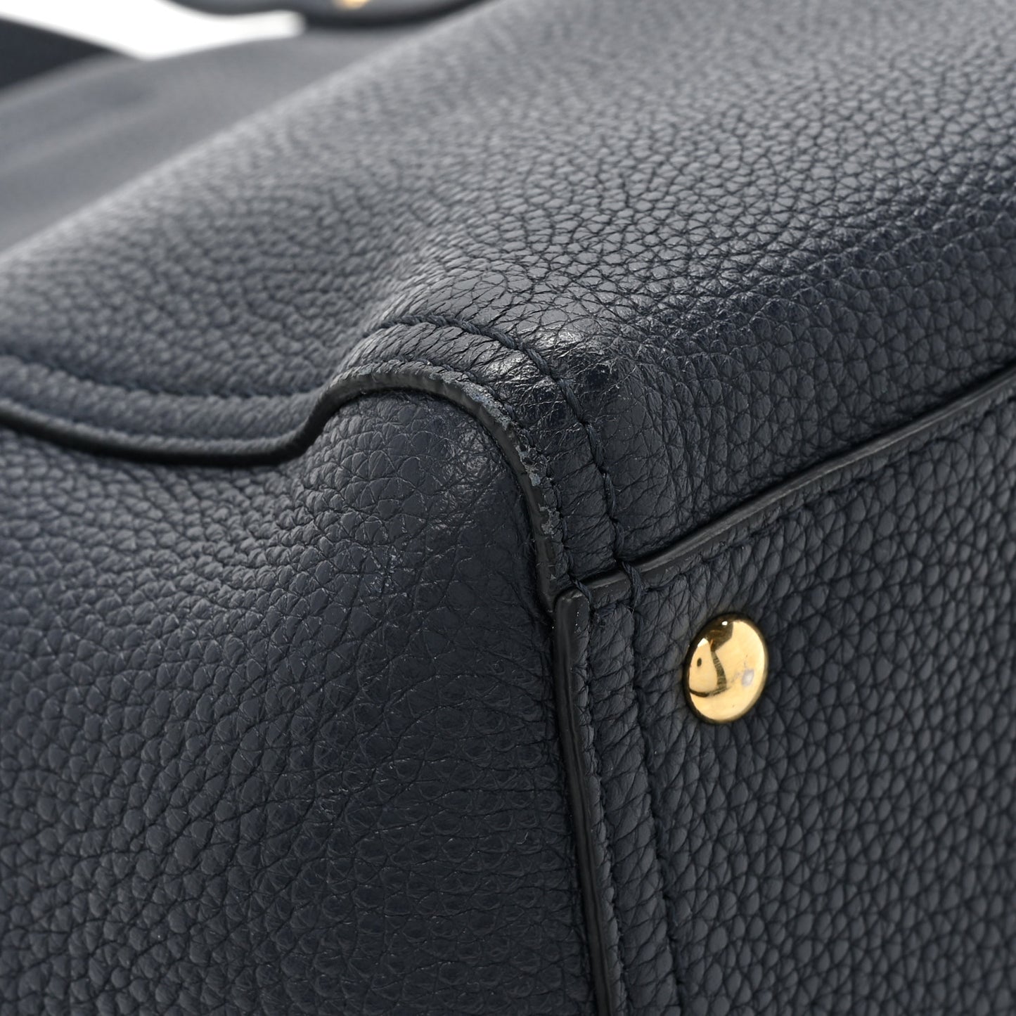 Calfskin Verve Tote Navy