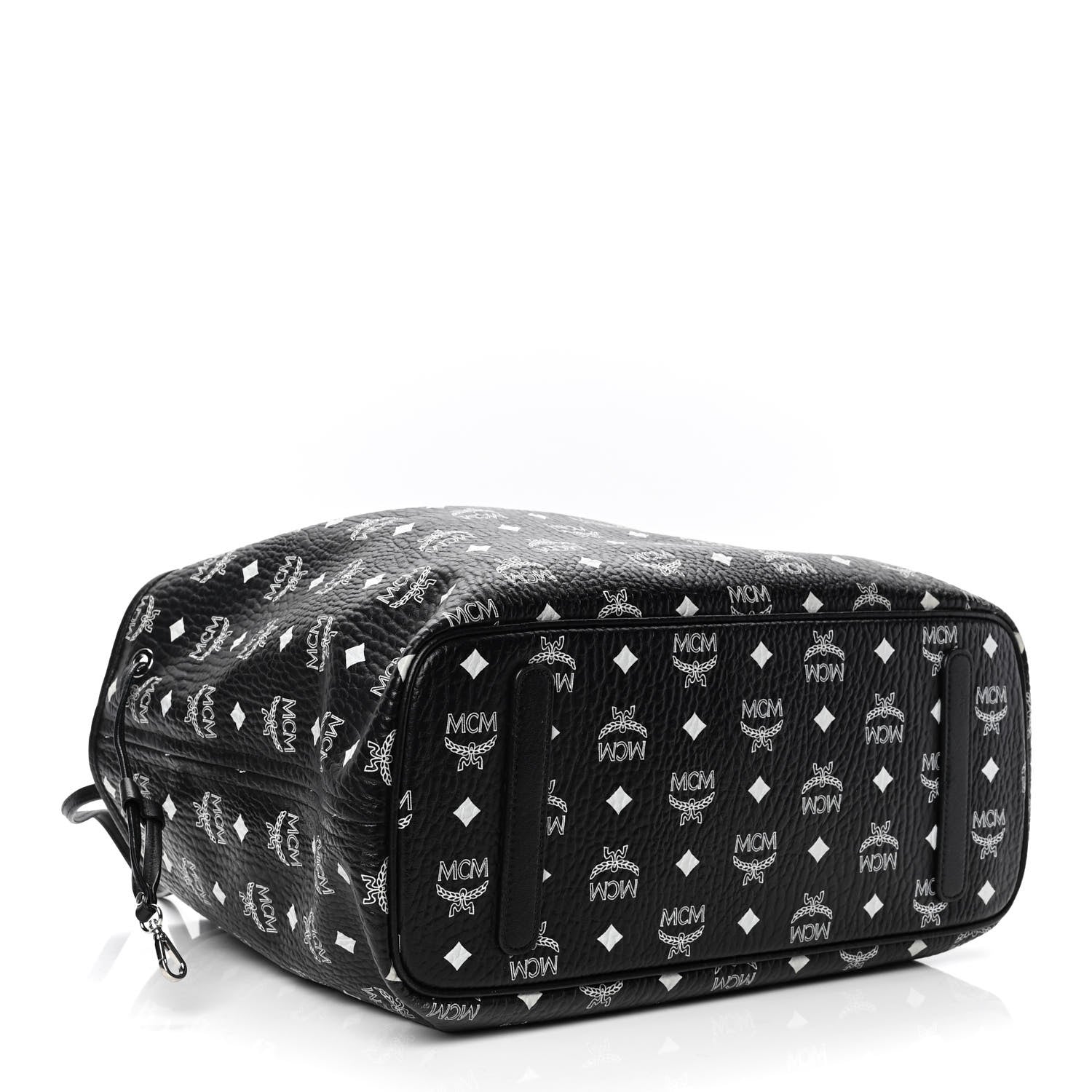 MCM Visetos Medium Project Reversible Shopper Tote Black 4 of 6