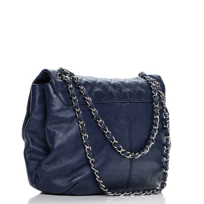 Chanel Calfskin Quilted Large Trianon Messenger Flap Blue 3 of 7