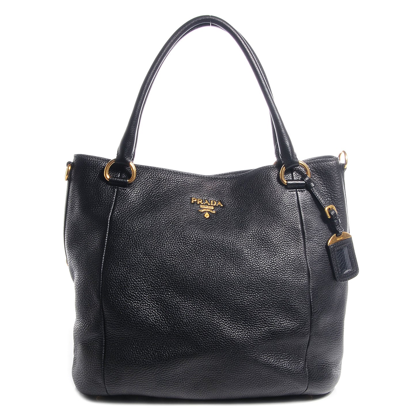 Vitello Daino Tote Nero Black