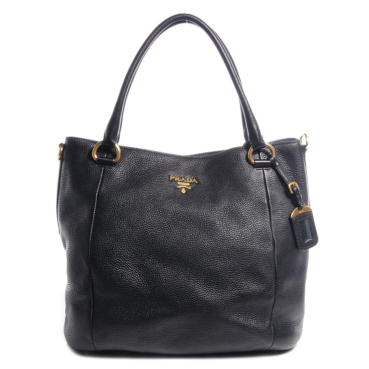 Prada Vitello Daino Tote Nero Black 1 of 13