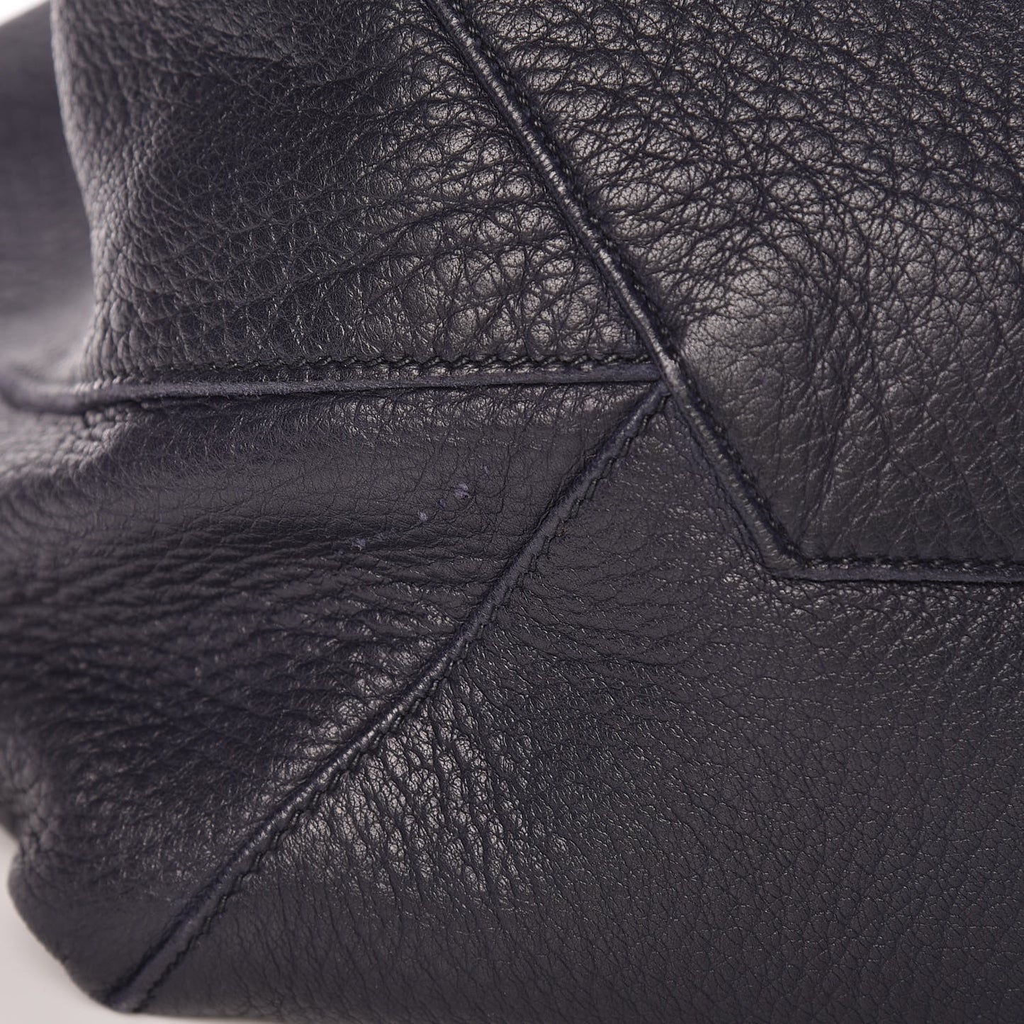 Cervo Deerskin Shopper Tote Navy