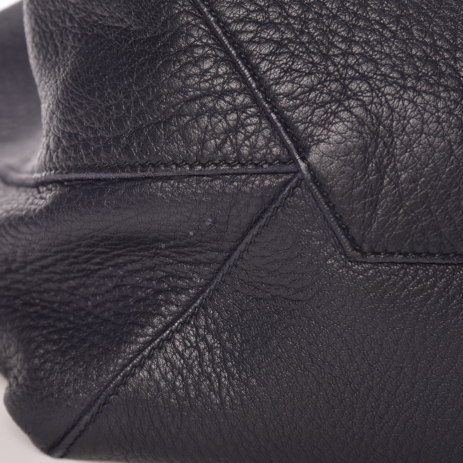 Prada Cervo Deerskin Shopper Tote Navy 16 of 16