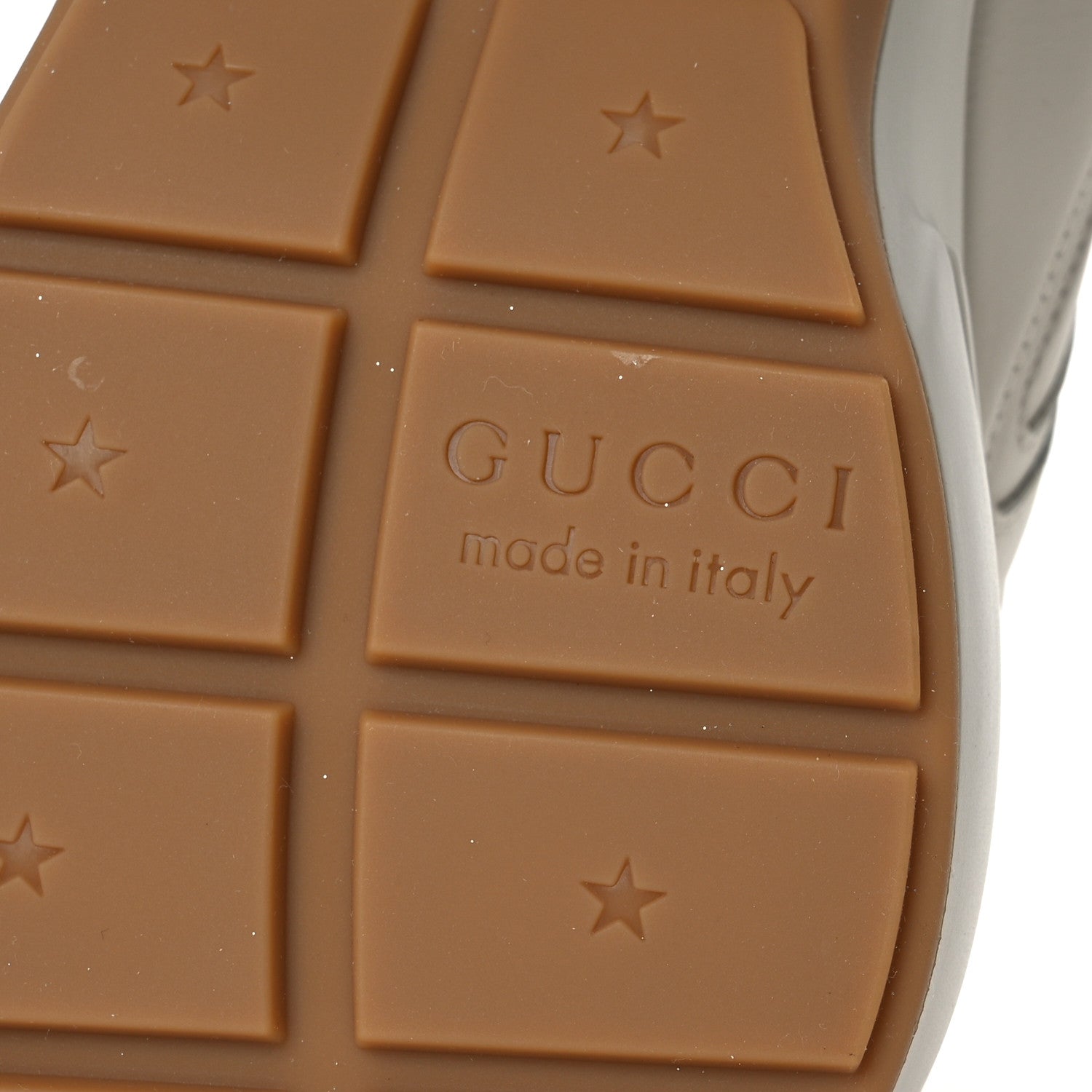 Gucci Calfskin Glitter Game Logo Womens Rhyton Sneakers 37.5 Mystic White 8 of 11