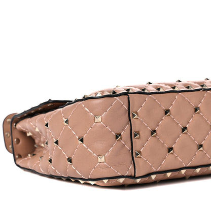 Valentino Garavani Nappa Medium Rockstud Spike Shoulder Bag Soft Noisette 7 of 13