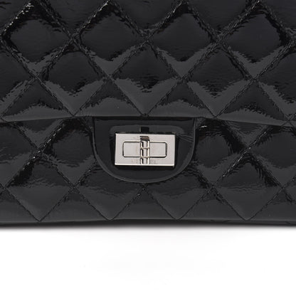 Chanel Distressed Patent Quilted 2.55 Reissue 226 Flap Black 10 of 10