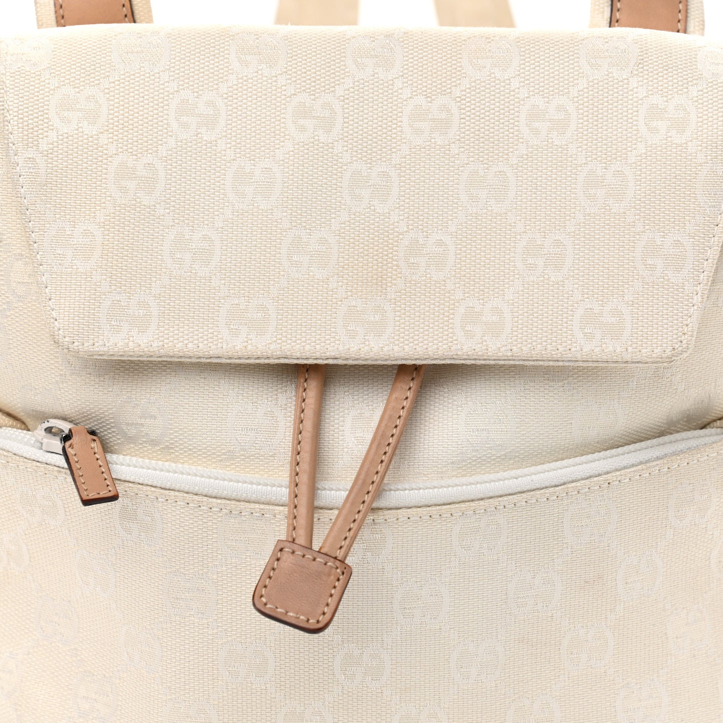 Nylon Monogram Backpack Off White