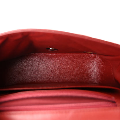 Chanel Patent Quilted Mini Square Flap Dark Red 5 of 10