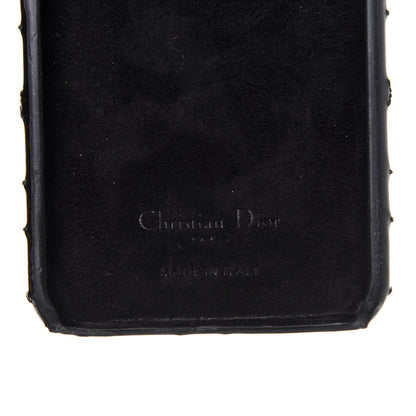 Christian Dior Patent Tech Calfskin Cannage Lady Dior Tech iPhone X XS Case Black 5 of 12