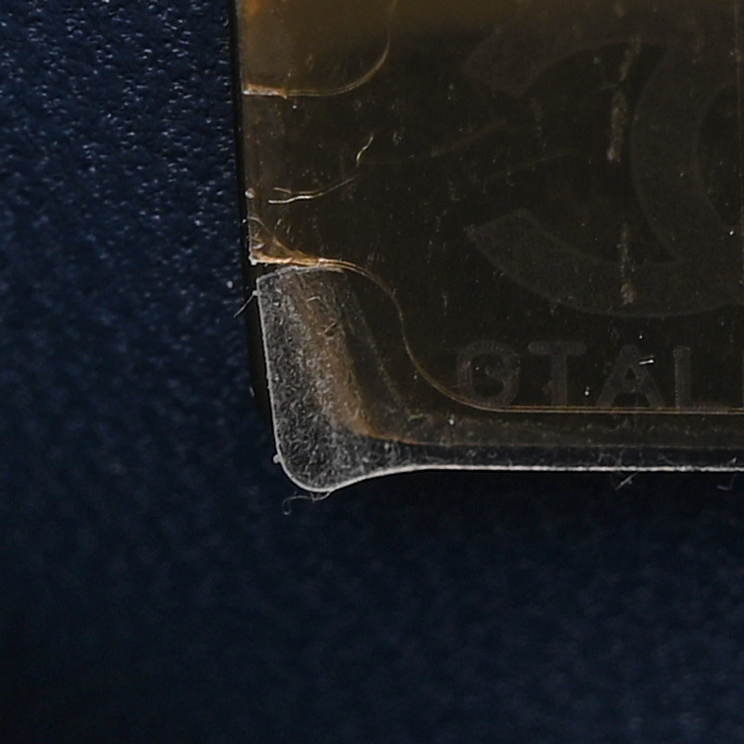 Chanel Printed Denim Quilted Medium Double Flap Dark Blue 7 of 10