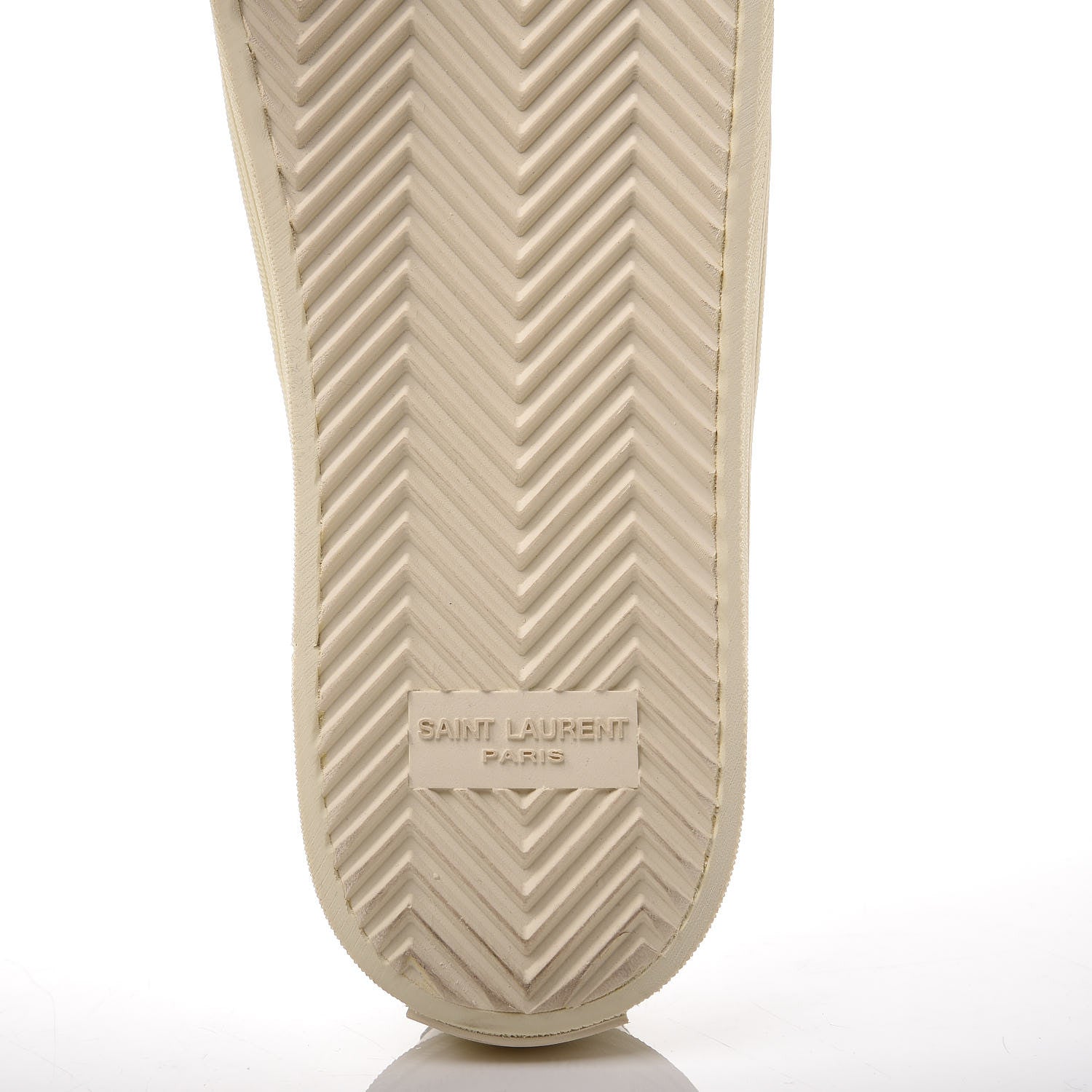 Saint Laurent Calfskin Court Sneakers 37 White 5 of 10