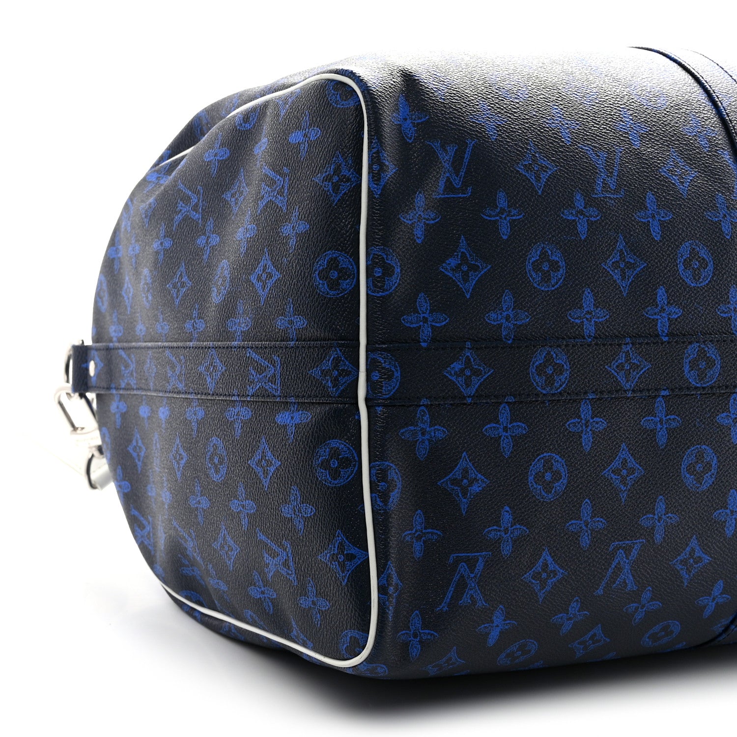 Louis Vuitton Vintage Monogram Everyday LV Keepall Bandouliere 55 Blue 8 of 9