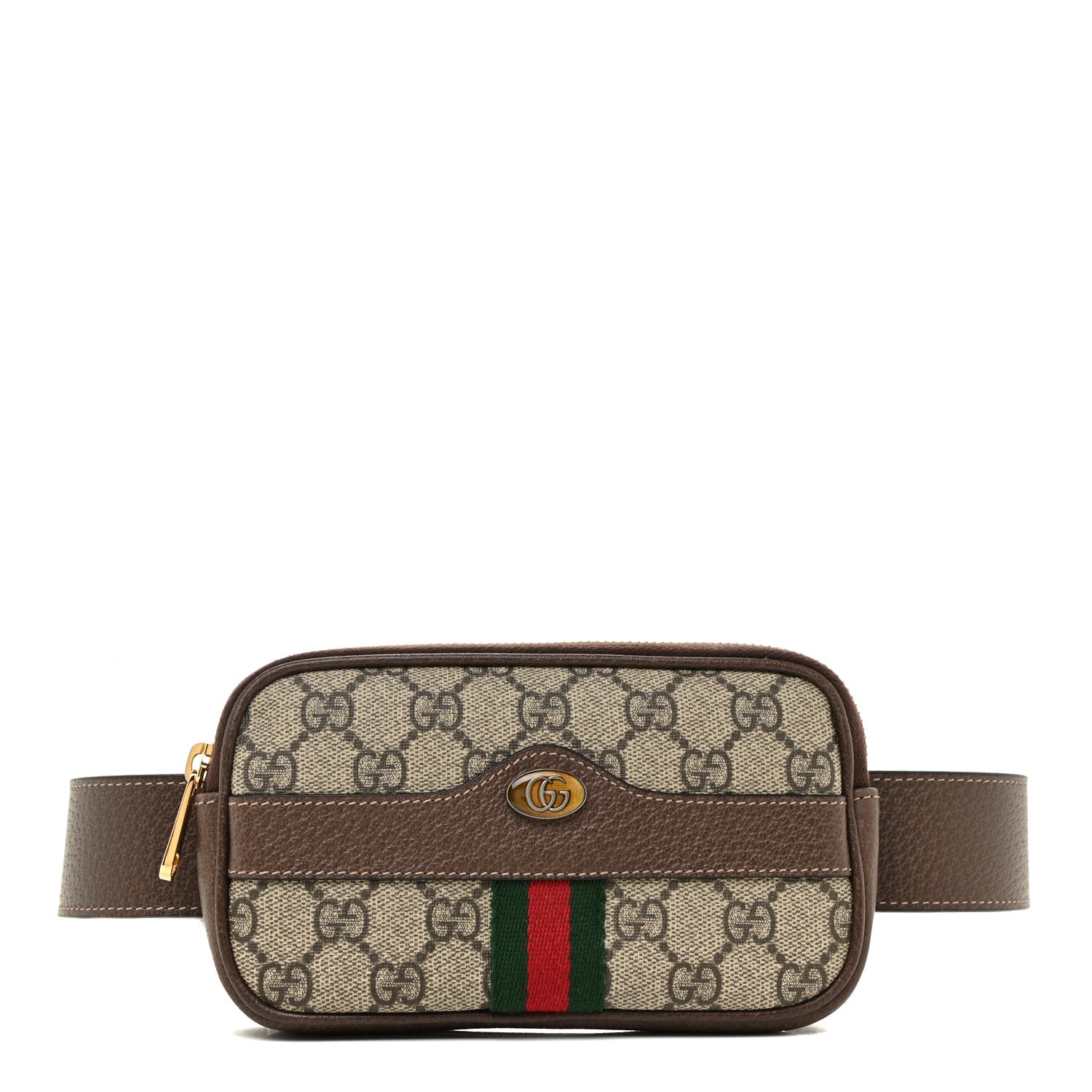 Gucci GG Supreme Monogram Ophidia Belted iPhone Case 105 42 Dark Brown 1 of 11