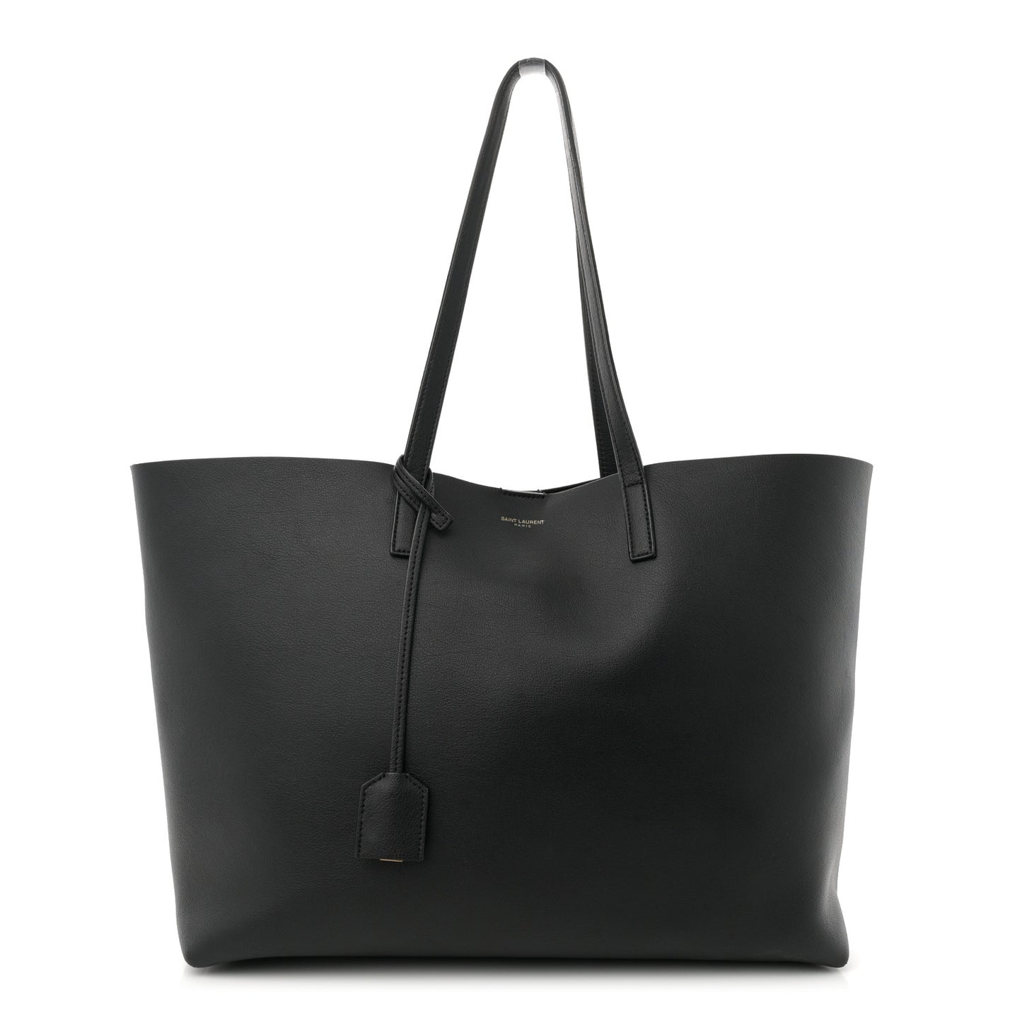 Calfskin Large Shopping Tote Black